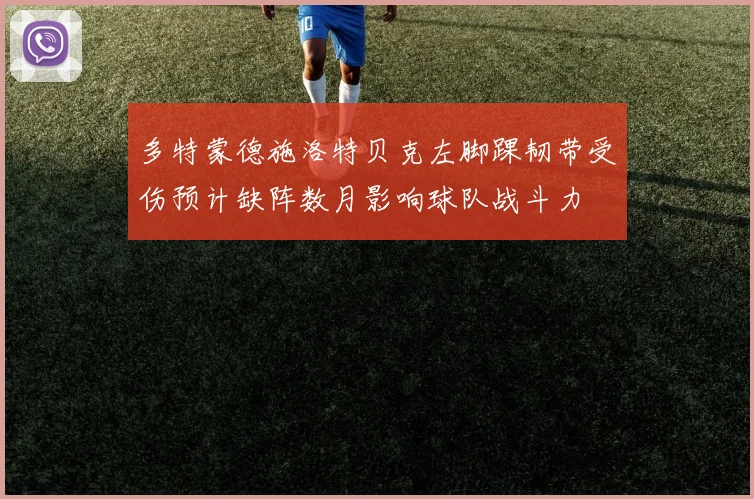 多特蒙德施洛特贝克左脚踝韧带受伤预计缺阵数月影响球队战斗力